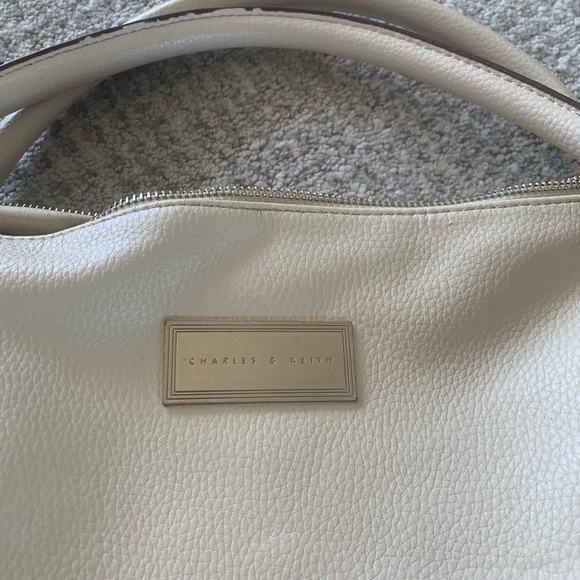 White Charles and Keith Shoulder Bag with Strap - Picture 8 of 8